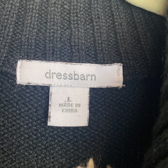 Christmas Snowman Colorblock Fuzzy Snowflake Sweater - Picture 9 of 14